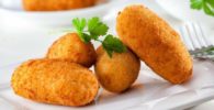 Croquetas de queso manchego y jamon dulce