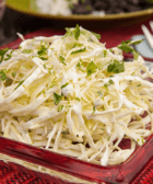 Ensalada de queso manchego y repollo