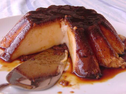 flan con queso manchego