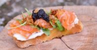 queso manchego y salmon
