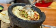 bowl of food on wooden surface